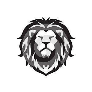 Lion Head Logo Vector Illustration Design