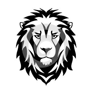 Lion Head Logo Vector Illustration Design