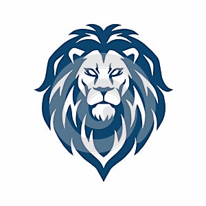 Lion Head Logo Vector Mascot Icon Design Template