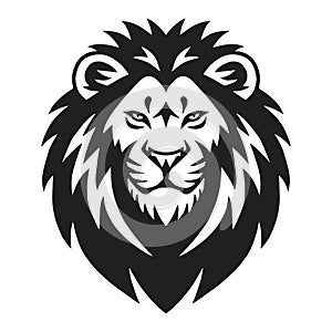 Lion Head Logo Vector Template Illustration Sports Mascot Design