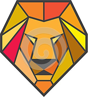 Lion Head Low Polygon