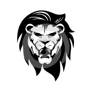 Lion Head Masculin Logo Vecktor