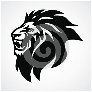 Lion Head Roar Logo Vector Mascot Icon