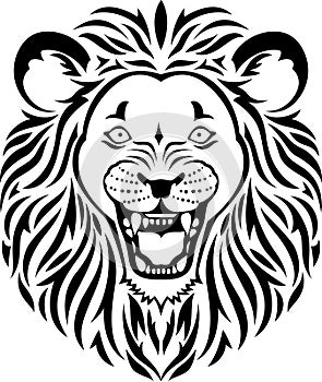 Lion head tattoo