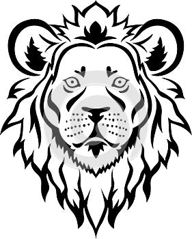 Lion head tattoo