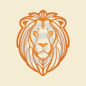 Lion head vector illustration