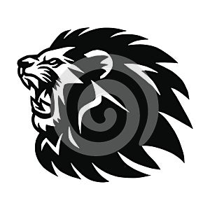 Lion Head Vector Roaring Logo Esports Sport Mascot Design Template Icon