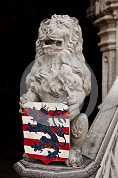 Lion Holding Family Crest