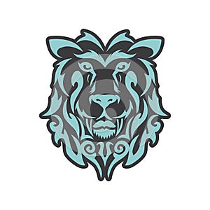 lion icon illustration vector element design template