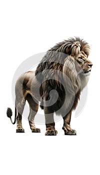 A lion Isolated on white background