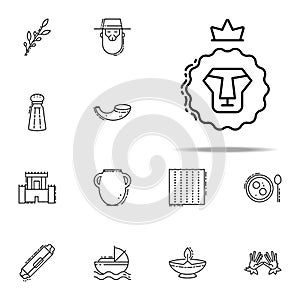 Lion of Judah icon. Judaism icons universal set for web and mobile