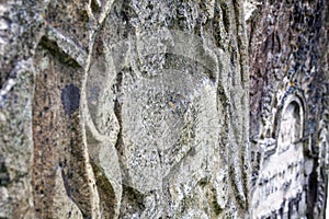 Lion of Judah on the old gravestone