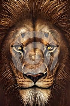 Lion Legacy Awakened: Digital Lion Art Prints Assortment photo