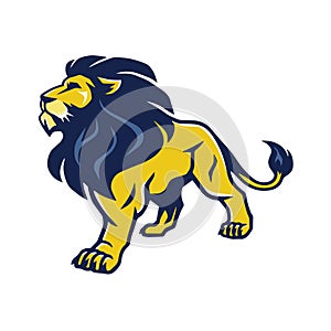 Lion Logo Mascot Stance Vector