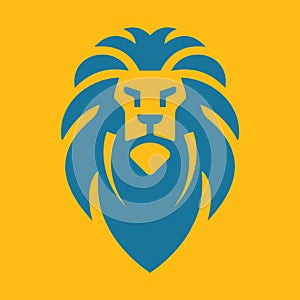 lion logo vector illustration, Premium luxury brand identity icon photo