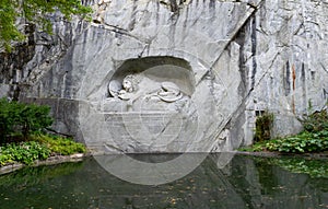 The Lion of Lucerne is a monument to the Swiss Guard