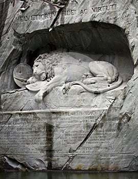 Lion of Lucerne, Switzerland