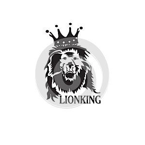 lion luxury logo icon template, elegant lion logo design illustration, lion head logo, lion elegant symbol