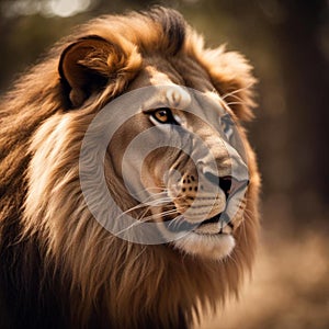 The Lion: majestic beast