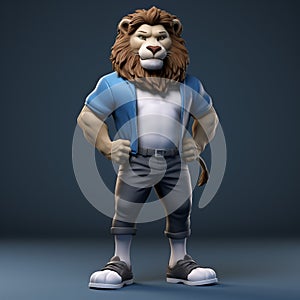 Lion Man: Playful Character Design In Cluj School Style