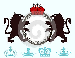 Lion Monogram crest