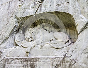 Lion Monument Lucerna Switzerland photo