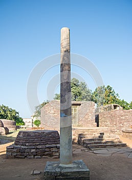 Lion Pillar of Gupta Dynasty Era in India