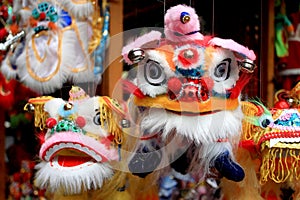 Lion Puppets for Lantern Festival