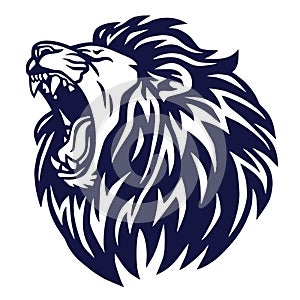 Lion Roar Logo Vector Icon Sports Mascot