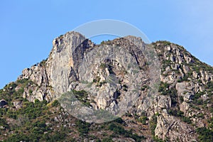 Lion Rock moutain, symbol of Hong Kong spirit