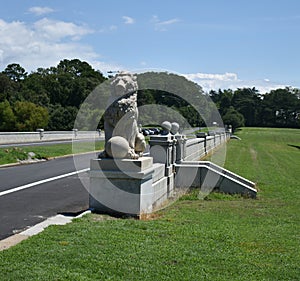 The Lion`s Bridge Statue photo