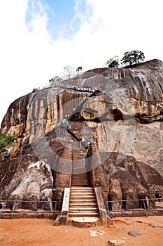 Lion's gate at sigiriya lion's rock