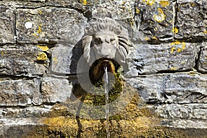 Lion's Head Drinking Fountain at the Chalice Well