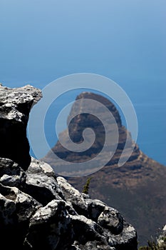 Lion's Head mountain view from Table Mountain