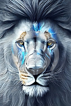 Lion\'s Legacy Unraveled: Digital Lion Art Prints Assortment photo