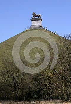 Lion's Mound commemorating the Battle at Waterloo, Belgium.