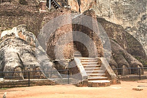 Lion's rock in Sigiriya, Sri Lanka