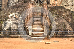 Lion's rock in Sigiriya, Sri Lanka