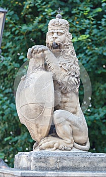 Lion Sculpture in Hofburg Palace Vienna, Austria