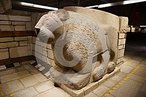 Lion Sculpture in Museum of Anatolian Civilizations, Ankara, Turkiye