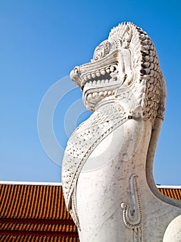 Lion sculpture of the Wat Benchamabophit