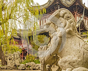 Lion Sculpture, Yuyuan Garden, Shanghai, China
