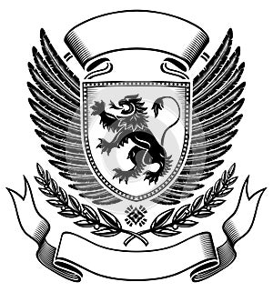 Lion shield Insignia photo
