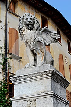 Lion of St Mark, Piazza Garibaldi Asolo