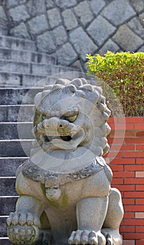 Lion statuary of Chinese style