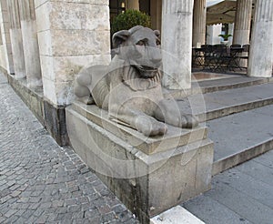 Lion statue