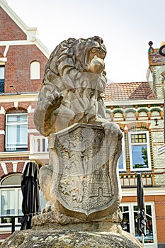 Lion statue in Lichtenvoorde The Netherlands