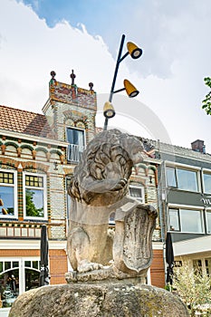 Lion statue in Lichtenvoorde The Netherlands