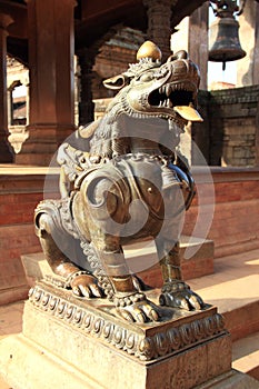 Lion Statue at Patan,Kathmandu.