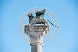 Lion statue on San Marko square